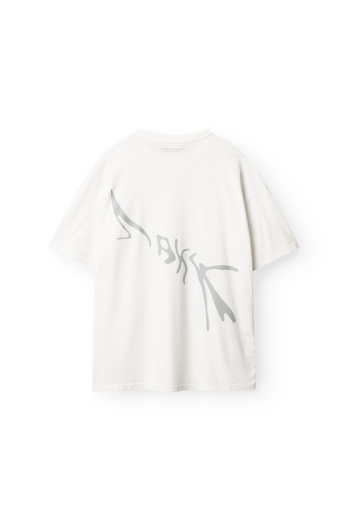 ARKK Apparel Liquid Boxy Tee | White Grey T-Shirt